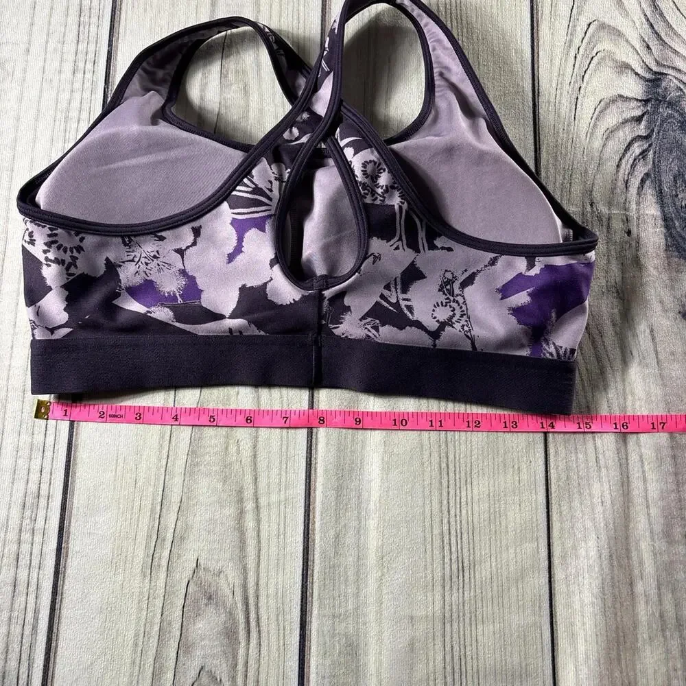 Under Armor Purple Sports Bra Size XL Camo Print - Picture 3 of 6